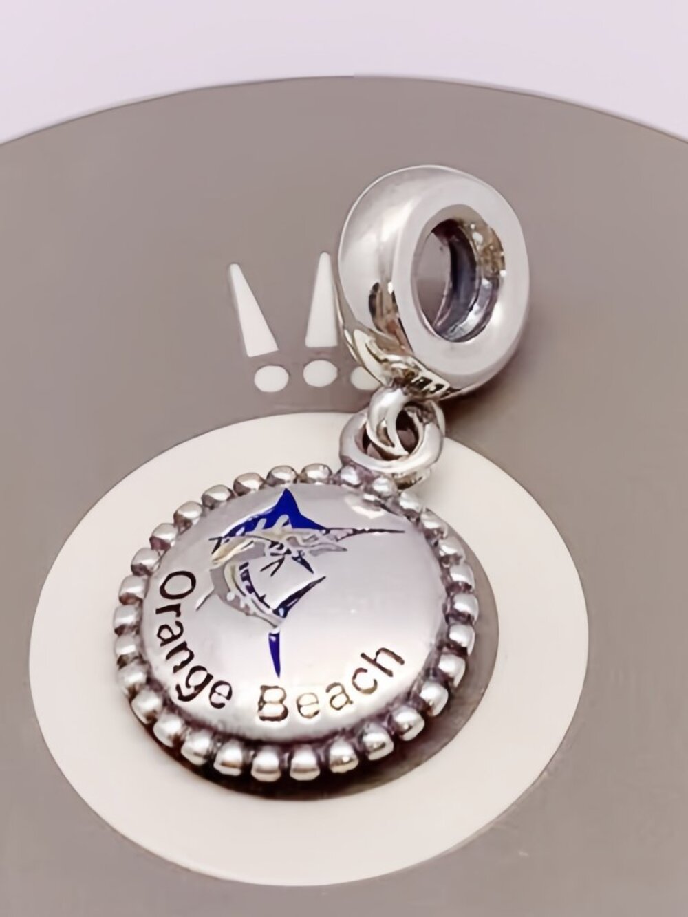 Pandora MLB Football Chicago Bears Sports Dangle Charm Pendant, S925 Sterling